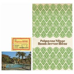 Set of (3) Polynesian Village Paper Goods.