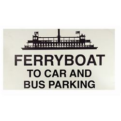 Walt Disney World Ferryboat Sign.