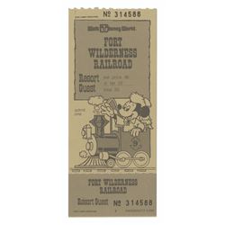 Fort Wilderness Railroad Ticket.