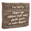 Image 2 : Fort Wilderness Swim Sign.