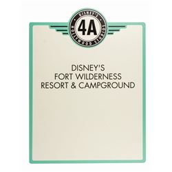 Fort Wilderness Bus Stop Sign.