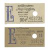 Image 1 : Pair of Magic Kingdom Ticket Booth "E" Tickets.