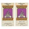 Image 1 : Pair of Magic Kingdom Attraction Passports.