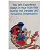 Image 1 : Walt Disney World Railroad Fireworks Sign.