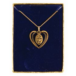 Mickey Mouse Heart Necklace.