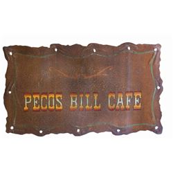 Pecos Bill Cafe Sign.