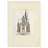 Image 2 : Cinderella Castle Pre-Opening Logo Concept Drawing.