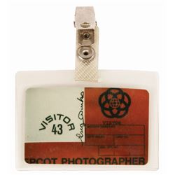 Epcot Pre-Opening Visitor Badge.