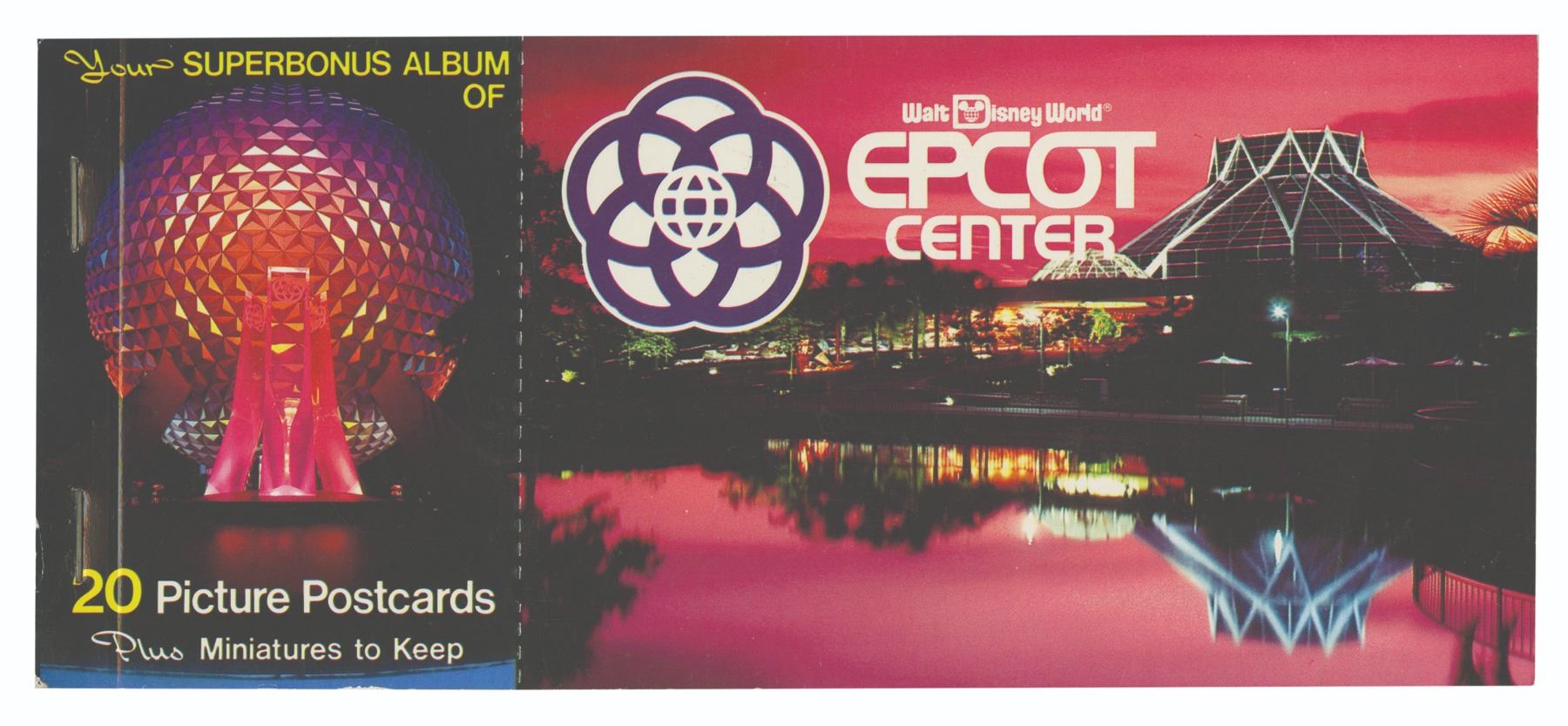 Epcot Souvenir Postcard Booklet. - Van Eaton Galleries