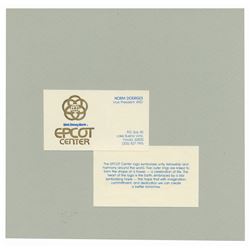 Original Epcot Business Card Artwork.
