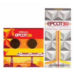 Epcot 30th Anniversary Medallions & Map.