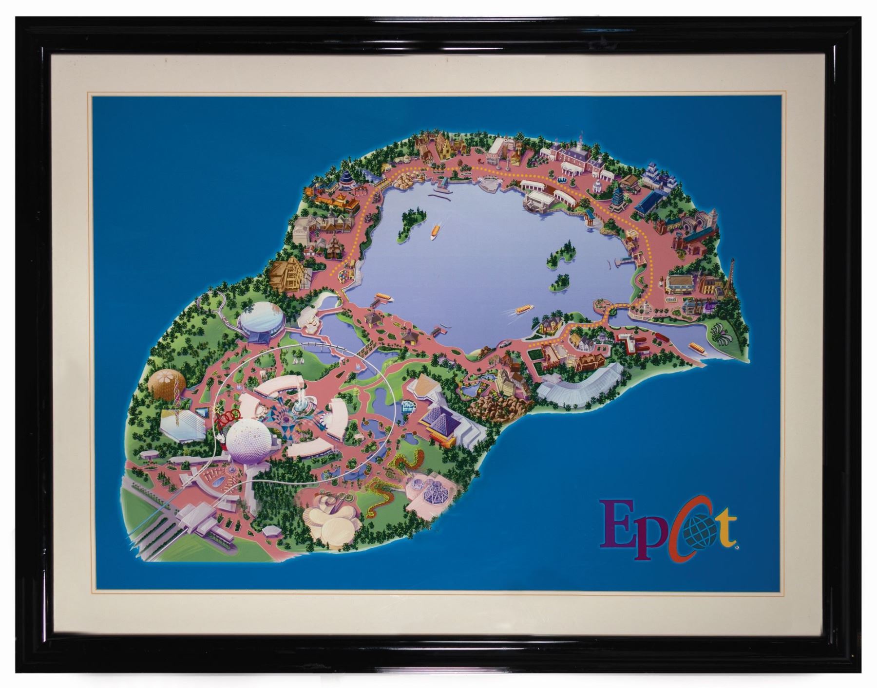 Large Epcot Millennium Celebration Map. - Van Eaton Galleries