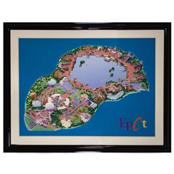 Large Epcot Millennium Celebration Map.