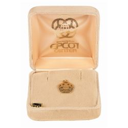 14k Gold Epcot Logo Charm.