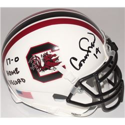 Connor Shaw Signed South Carolina Gamecocks Mini Helmet Inscribed "17-0 HOME RECORD" (Radtke COA)