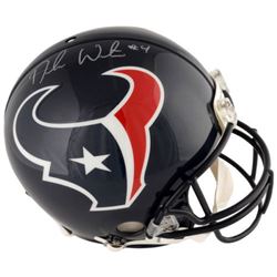 Deshaun Watson Signed Texans Full-Size Authentic On-Field Helmet (Fanatics Hologram)