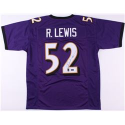Ray Lewis Signed Jersey (Radtke COA  Lewis Hologram)