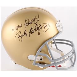 Rudy Ruettiger Signed Notre Dame Fighting Irish Full Size Helmet Inscribed "Never Quit!" (JSA COA)