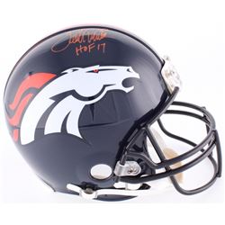 Terrell Davis Signed Broncos Full-Size Authentic On-Field Helmet Inscribed "HOF 17" (Radtke COA)
