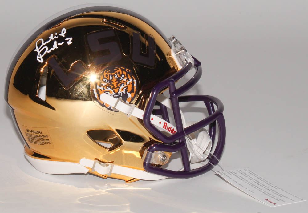 Patrick Peterson Signed Lsu Tigers Chrome Speed Mini Helmet Radtke Coa