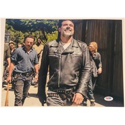 Andrew Lincoln  Jeffrey Dean Morgan Signed "The Walking Dead" 11x14 Photo (PSA COA)