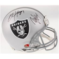 Marshawn Lynch  Bo Jackson Signed Oakland Raiders Full-Size Authentic On-Field Helmet (Radtke COA  J