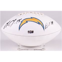 Melvin Gordon Signed Los Angeles Chargers Logo Football Inscribed "Bolt Up" (Radtke COA)