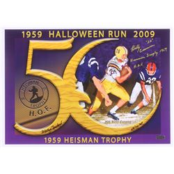 Billy Cannon  Artist Signed 14x20 LSU Tigers 1959 Halloween Run LE Lithograph Inscribed "Heisman Tro