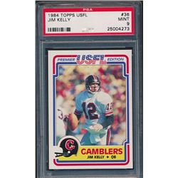1984 Topps USFL #36 Jim Kelly XRC (PSA 9)