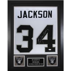 Bo Jackson Signed  24x30 Custom Framed Jersey (JSA COA)