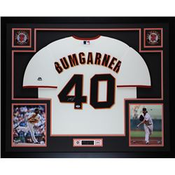Madison Bumgarner Signed 35" x 43" Custom Framed Jersey (PSA COA)