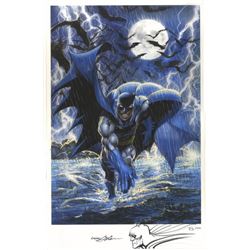 Neal Adams Signed "Batman" 13.5x21 Limited Edition Giclee with Sketch (PA LOA)