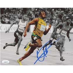Usain Bolt Signed Team Jamaica 8x10 Photo (JSA COA)