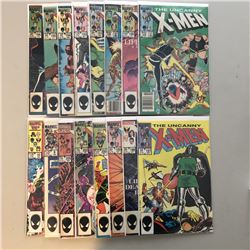 Lot of (16) 1984-1986 Marvel "Uncanny X-Men" 1st Series Comic Books with #178-205, Annual #5, #7, #8