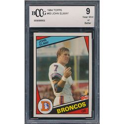 1984 Topps #63 John Elway RC (BCCG 9)