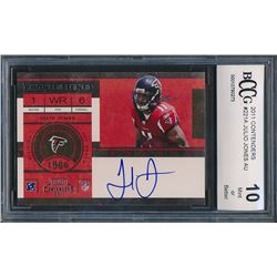 2011 Playoff Contenders #221A Julio Jones AU RC (BCCG 10)