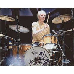 Charlie Watts Signed 8x10 Photo Inscribed "Thank You" (Beckett COA)