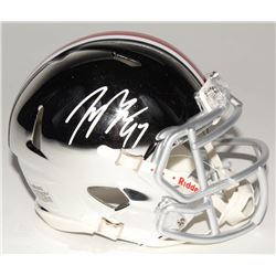 Joey Bosa Signed Ohio State Buckeyes Chrome Speed Mini Helmet (Radtke COA)