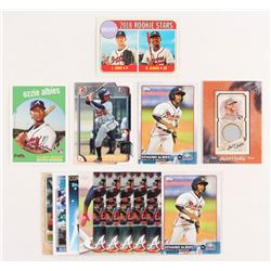 Lot of (15) Ozzie Albies with 2015 Topps Pro Debut #145, 2018 Topps Archives Silver #18, 2015 Bowman