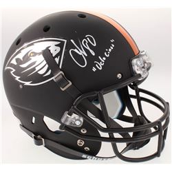 Chad Johnson Signed Oregon State Beavers Full-Size Matte Black Helmet Inscribed "OchoCinco" (Radtke 