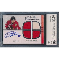 2007-08 OPC Premier #144 Patrick Kane JSY AU RC (BCCG 10)