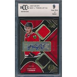 2007-08 SPx #231 Jonathan Toews JSY AU RC (BCCG 9)