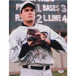 Charlie Sheen Signed LE "Eight Men Out" 11x14 Photo Inscribed "My Pleasure" (PSA COA)