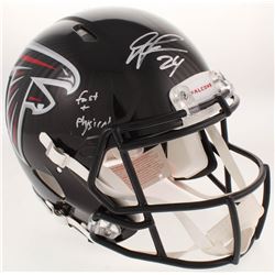 Devonta Freeman Signed Atlanta Falcons Full-Size Authentic On-Field Speed Helmet Inscribed "Fast  Ph