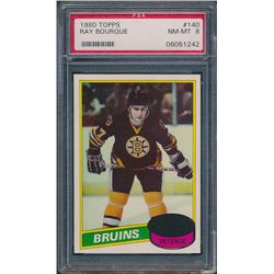 1980-81 Topps #140 Ray Bourque RC (PSA 8)