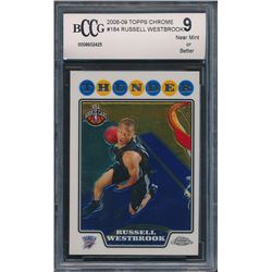 2008-09 Topps Chrome #184 Russell Westbrook RC (BCCG 9)