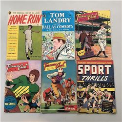 Lot of (12) Assorted Golden Age Sports Comics Comic Books