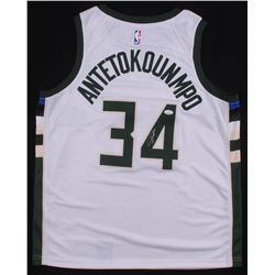 Giannis Antetokounmpo Signed Milwaukee Bucks Authentic Nike Jersey (JSA COA)
