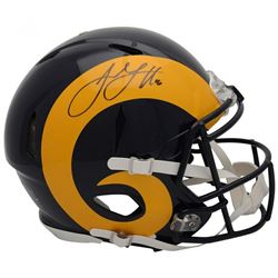 Jared Goff Signed Los Angeles Rams Throwback Full-Size Authentic On-Field Speed Helmet (Fanatics Hol
