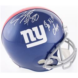 Jeremy Shockey Signed New York Giants Full-Size Helmet Inscribed "SB XLII Champs" (Beckett COA)